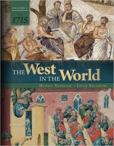 Textbook cover, West in the World volume 1